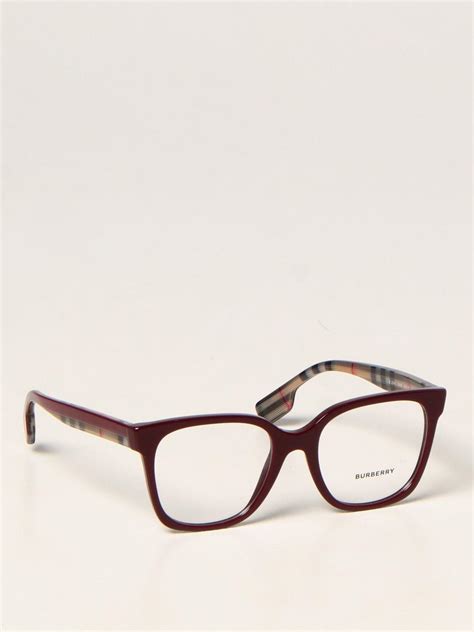 burberry glasses burgundy|Burberry female glasses.